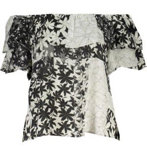 DESIGUAL T-SHIRT MANICHE CORTE DONNA BIANCO