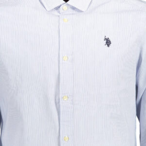 U.S. POLO CAMICIA MANICHE LUNGHE UOMO AZZURRO