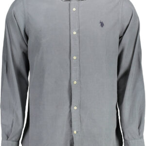 U.S. POLO CAMICIA MANICHE LUNGHE UOMO BLU