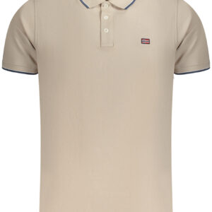 NORWAY 1963 POLO MANICHE CORTE UOMO BEIGE