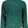 GIAN MARCO VENTURI FELPA CON ZIP UOMO VERDE