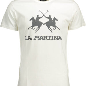 LA MARTINA T-SHIRT MANICHE CORTE UOMO BIANCO