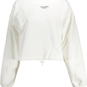 CALVIN KLEIN FELPA SENZA ZIP DONNA BIANCO