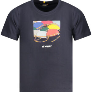 K-WAY T-SHIRT MANICHE CORTE BAMBINO BLU