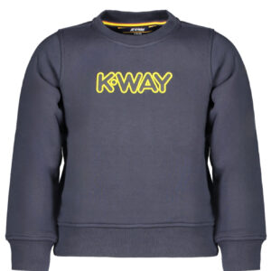 K-WAY FELPA SENZA ZIP BAMBINO BLU