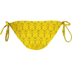 KARL LAGERFELD BEACHWEAR COSTUME PARTE SOTTO DONNA GIALLO