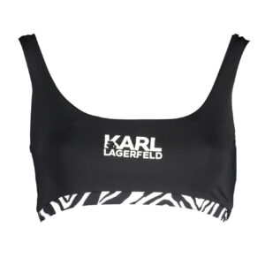 KARL LAGERFELD BEACHWEAR COSTUME PARTE SOPRA DONNA NERO