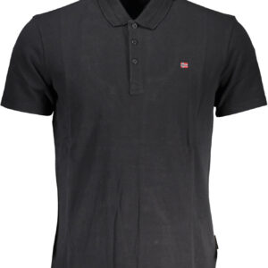 NAPAPIJRI POLO MANICHE CORTE UOMO NERO