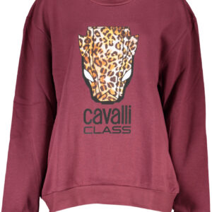 CAVALLI CLASS FELPA SENZA ZIP DONNA VIOLA