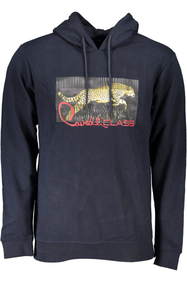 CAVALLI CLASS FELPA SENZA ZIP UOMO BLU