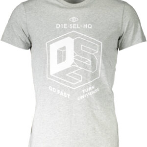 DIESEL T-SHIRT MANICHE CORTE UOMO GRIGIO