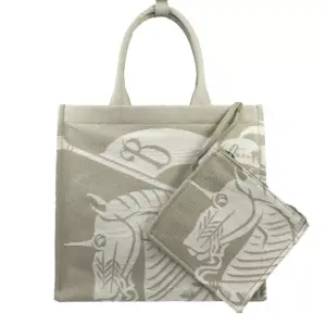 EKD Canvas Tote Bag With Coin Pouch Beige