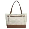 Reed Large Belted Tote Shoulder Bag Purse Vanilla