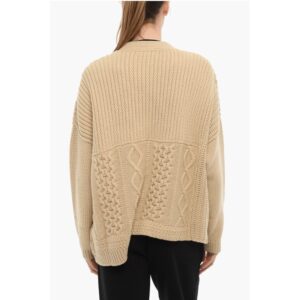 V-Neck Cable Knit Cardigan