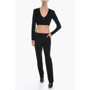 VANESSA HONG Crop MISS Cardigan With V-Neck And Front Closur