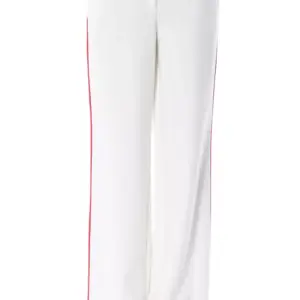 White Polyester Women Pants