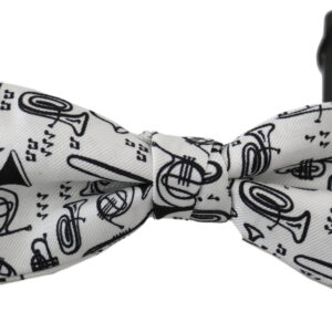 Elegant White Silk Bow Tie for Sophisticated Evenings