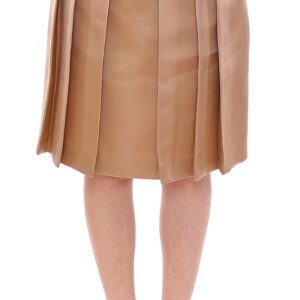 Elegant Silk Pleated Knee-Length Skirt