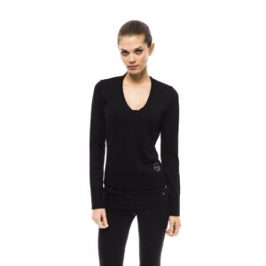 Black Wool Women Sweater