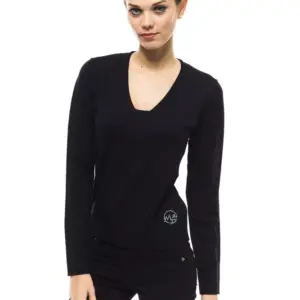 Blue Wool Women Sweater