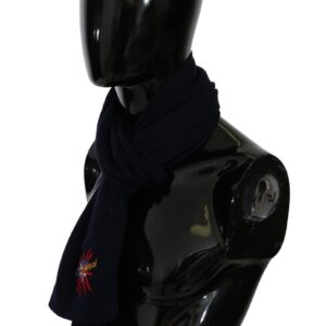 Elegant Virgin Wool Men's Scarf