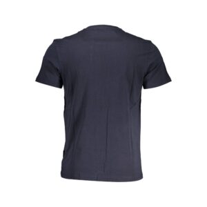Blue Cotton Men T-Shirt