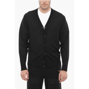 V-Neck Slim Fit Wool Cardigan