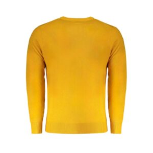 Yellow Wool Men Sweater