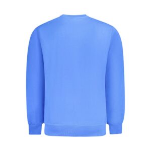 Blue Cotton Men Sweater