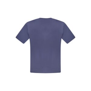 Blue Cotton Men T-Shirt