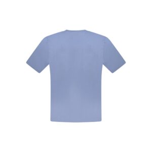 Blue Cotton Men T-Shirt