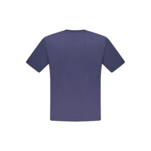 Blue Cotton Men T-Shirt