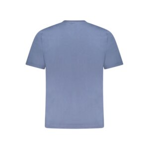 Blue Cotton Men T-Shirt