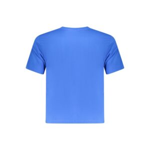 Blue Cotton Men T-Shirt