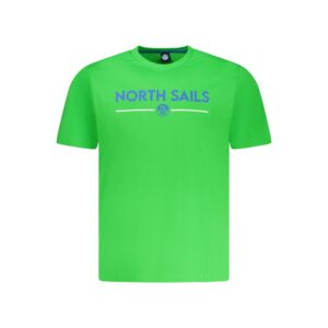 Green Cotton Men T-Shirt