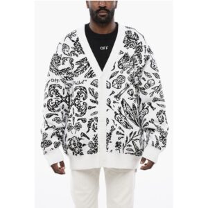 Patterned Cardigan with Zip Detail