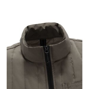 Gray Polyester Men Vest