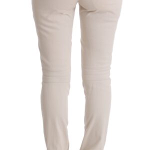 Chic White Slim Fit Denim Treasure