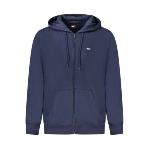 Blue Cotton Men Sweater