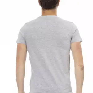 Gray Cotton Men T-Shirt