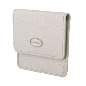 Chic White Leather Condom Case Wallet