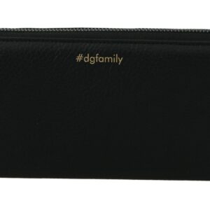Elegant Black Leather Zip Wallet