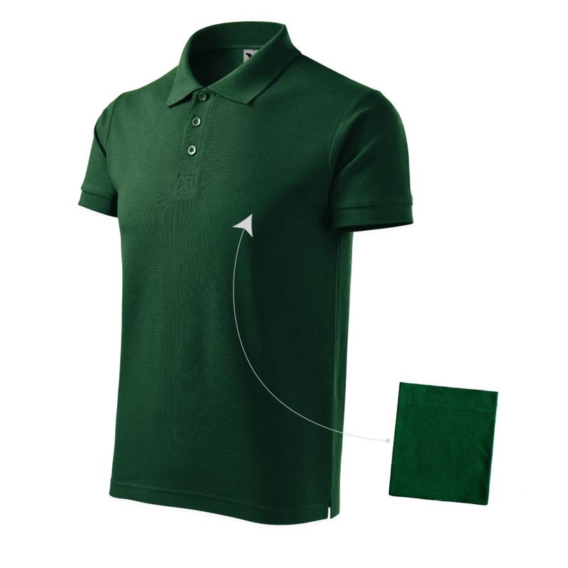 Polo Malfini Cotton M MLI-212D3 verde scuro