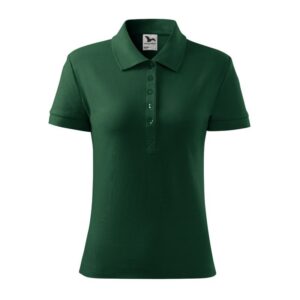 Women's Cotton Polo Shirt (Dark Green)