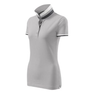 Polo Malfini Collar Up W MLI-257A4 grigio argento