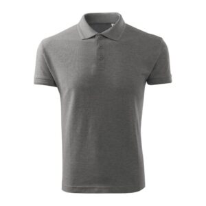 Men's Pique Polo Free Polo Shirt (Dark Grey Melange)