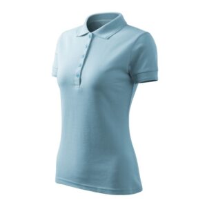 Women's Pique Polo Free Polo Shirt (Blue)
