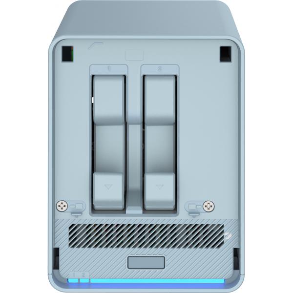 Qnap qmiroplus-201w nas desktop collegamento ethernet lan blu j4125