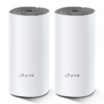 Tp-link deco e4 wifi mesh dual band ac1200 2 porte ethernet 100mbps modalitÀ router e access point parental control 2 pezzi bianco