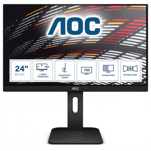 Aoc monitor 24`` led ips x24p1 1920 x 1200 wuxga tempo di risposta 4 ms